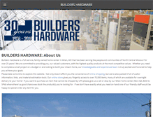 Tablet Screenshot of builditbuildershardware.com